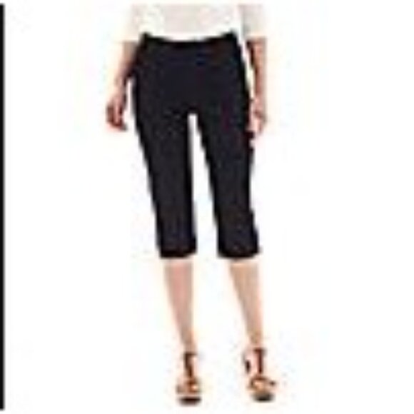 St John's Bay Jeans Pants 14T x 19.5" Blue Denim Capri flat front - Picture 2 of 9